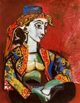 Jacqueline en costume turc 1955 Kubismus Ölgemälde